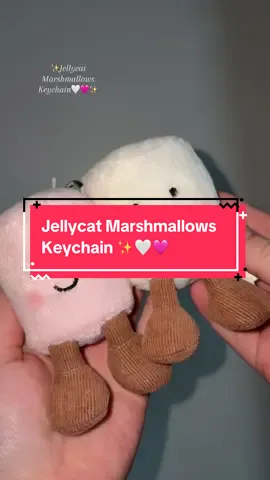The cutest Keychain - Jellycat Marshmallows 🩷🤍✨ #jellycat #jellycatlondon #jellycatmarshmallows #jellycatmarshmallowskeychain #jellycatcollection 