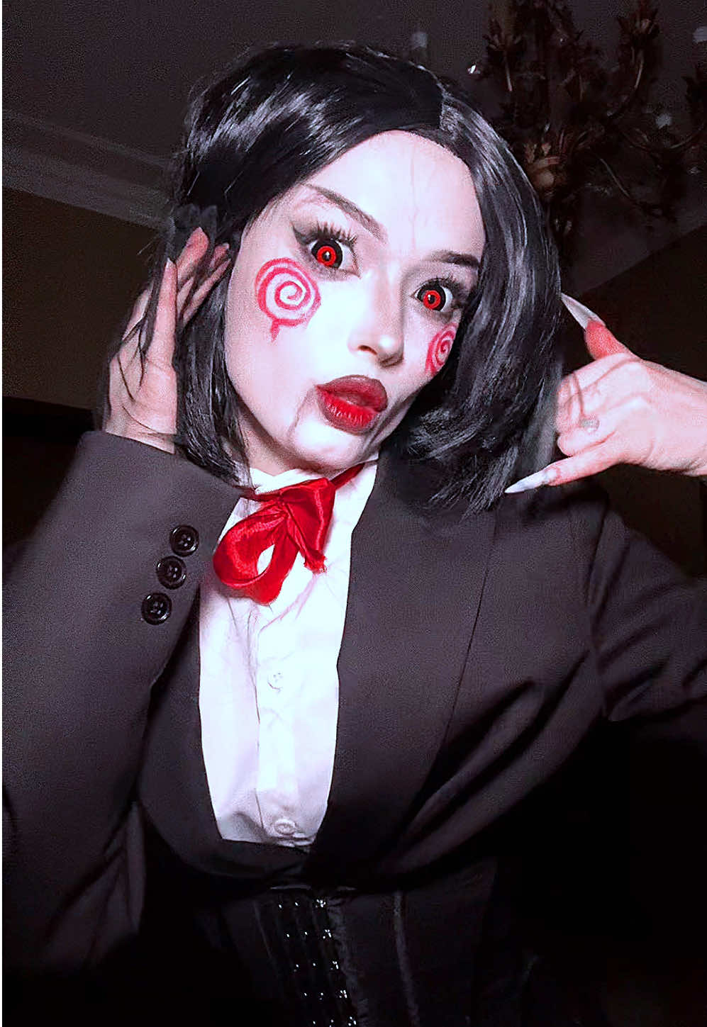 HOW DO YOU CALL ? #saw #puppet #halloween #cosplay 
