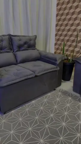 #sofacama Sofá 3 Lugares Retrátil e Reclinável Cama inBox Senses 2,00m Velusoft Cinza @@Diário da lili link nos comentários abaixo ⬇️ 