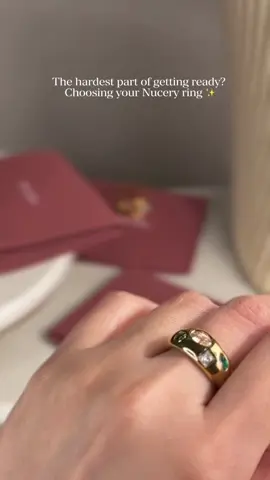 Getting ready is easy…until it’s time to pick a Nucery ring 😍 #Nucery #TimelessBeauty #fyp #viral #JewelryLovers 