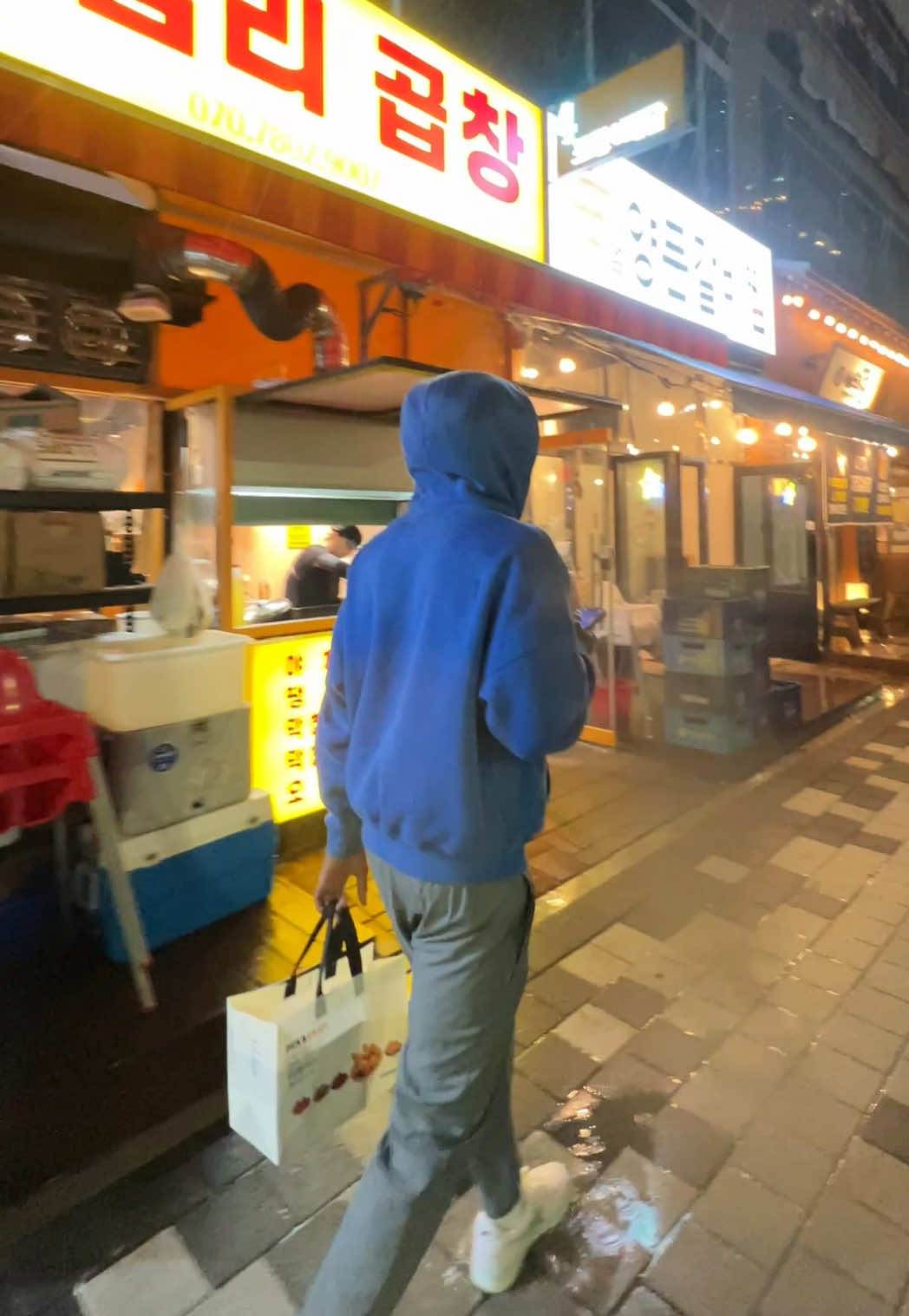 Hoodie held it down for the trip to Asia