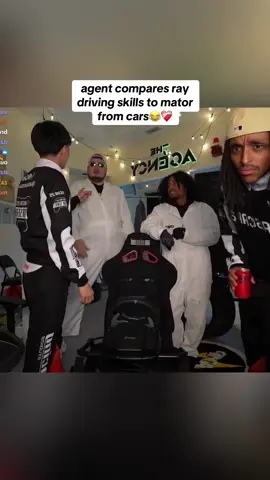 agent compares ray driving skills to mator from cars😂❤️‍🩹#ray #rayasianboy #nascar #fyp #viral 