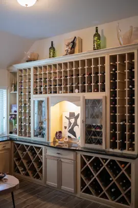 🍷 Luxury meets craftsmanship. This custom wine room turns every bottle into a statement piece. Designed for elegance, built for connoisseurs. ✨ Shivers Custom Woodwork – Katy, TX 🌐 www.shiverscustomwoodwork.com ##LuxuryCabinetry##WineRoomDesign##CustomWoodwork##KatyTX##ShiversCustomWoodwork