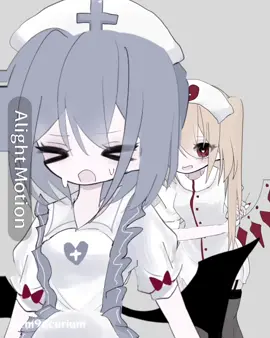 レミフラ＆ナース服!!!フォロワーさん1800↑ありがとうございます❣️急いで作ったから雑な部分ゆるして#meme #アライトモーション #fyp #東方 #touhou 