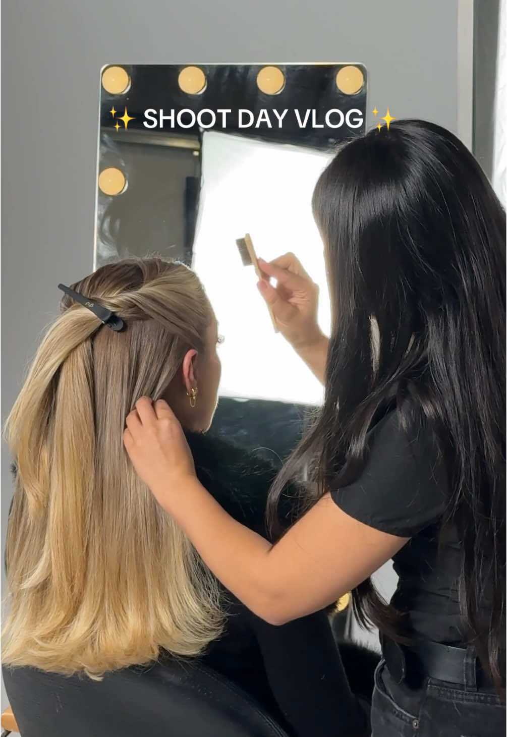 had such a fun shoot day with the @ghd USA team and I can’t wait for you guys to get your hands on the Cherry Chic holiday collection it’s so good and GORGEOUS! 🍒✨🎁 #ghdpartner #ghdcherrychic