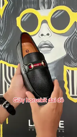 Giày lười nam horsebit đai đỏ trẻ trung #gidaluxury #giaynamdep #giayluoi #giayda #giaynamthoitrang 