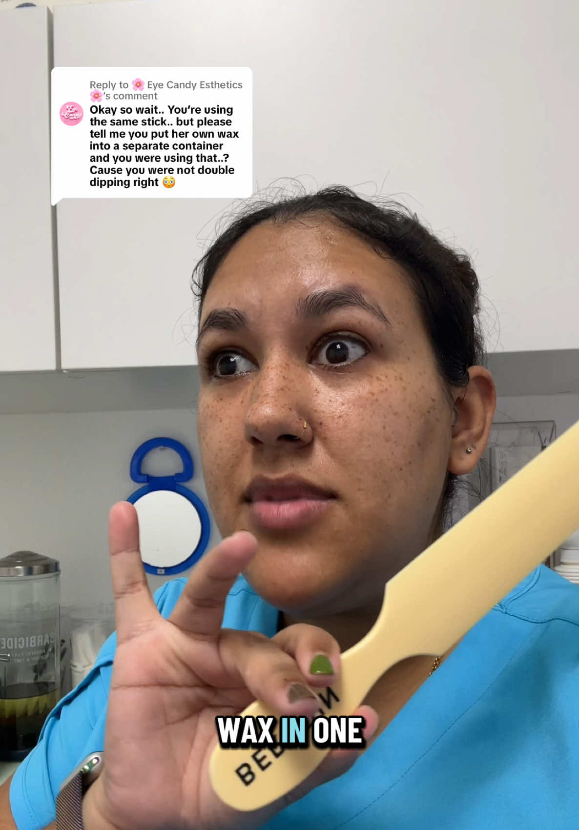 Replying to @🌸 Eye Candy Esthetics 🌸 🚫 Double dipping is not only a party foul, it’s a hygiene violation and just plain gross. At City Escape Spa we never double dip. Our tools are always cleaned and disinfected after each use. We use Berodin large reusable spatulas for soft wax, scooping enough product to cover the lower legs in one dip. One spatula, one dip, every time. Watch this video 👇🏽 @Casselberry FL Spa  ✨ Because cleanliness and safety are always in style. 📲 Book your next waxing appointment today and experience the 5 star difference. #CityEscapeSpa #WaxingCasselberry #BerodinWax #CleanSpa #OrlandoWaxing