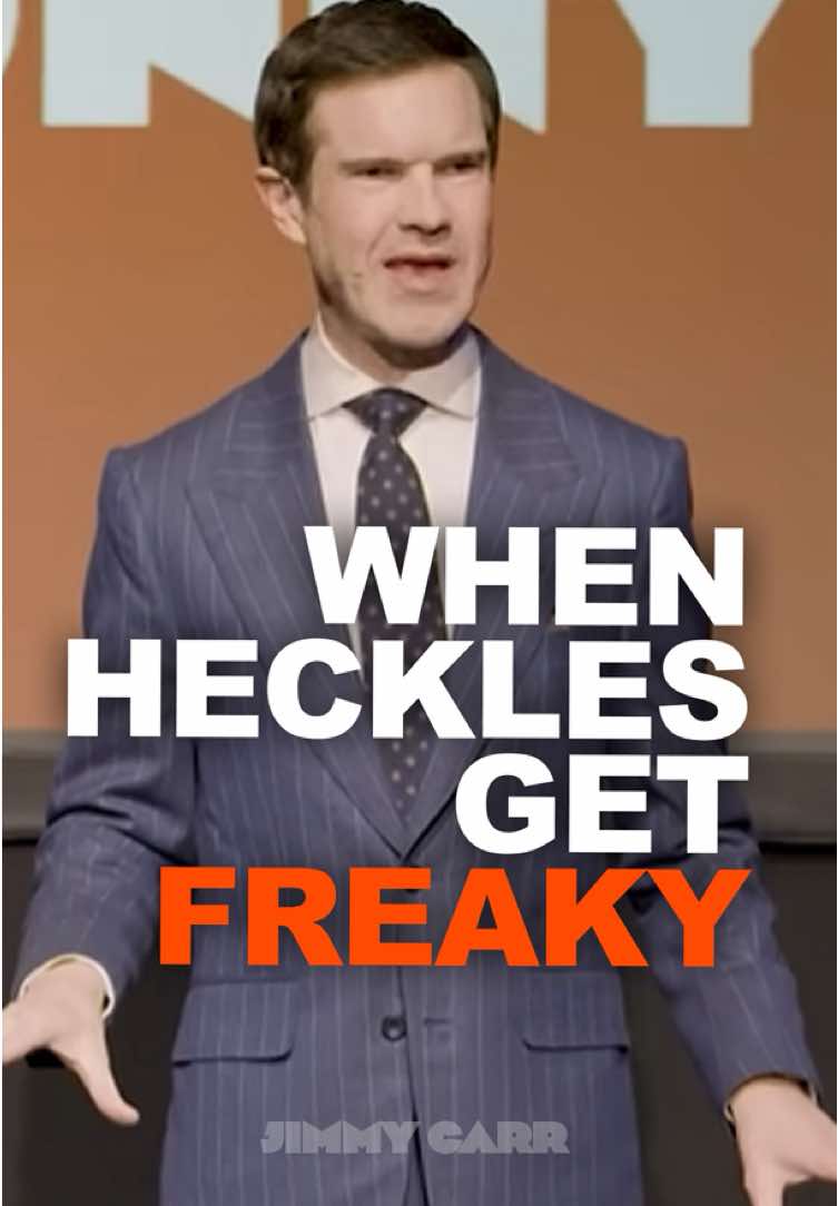 When heckles get freaky... Tour tickets & more at the link in bio. #jimmycarr #crowdwork #hecklers #standup #heckles