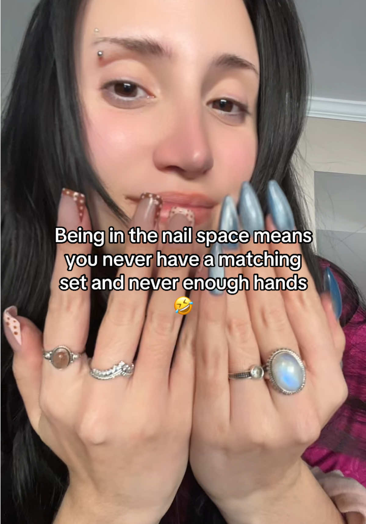 In a nutshell 🌰 #nails #humortiktok 