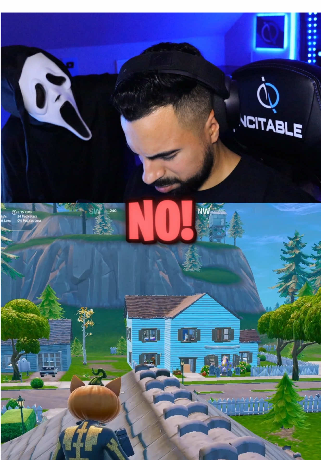 POV: Fortnite TURNS into the SCREAM Movie! 💀 #fortnite #halloween #ghostface #screammovie #pov 