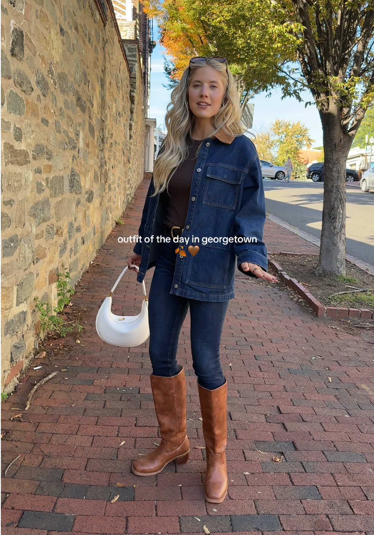 one of my favorite fall looks 🤭 on my LTK #OOTD #georgetown #dc #fall #falloutfits