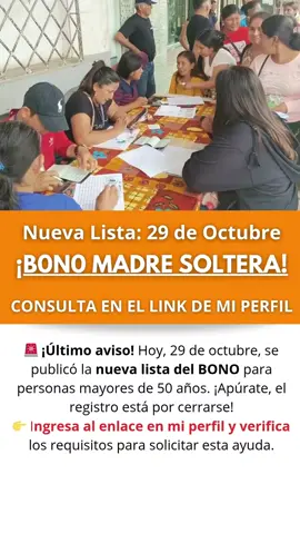 🚨 ¡Atención! 💖 Ya está disponible la inscripción oficial al Bono Madre Soltera 2025 🙌 Un apoyo económico mensual pensado para ayudarte con vivienda, alimentación y el bienestar de tus hijos. 🏡✨ ¡Aplica hoy mismo y aprovecha esta oportunidad! ❤️👇 #BonoMadreSoltera #AyudaEconómica2025 #MadresPeruanas #ApoyoSocial #OportunidadParaTi 