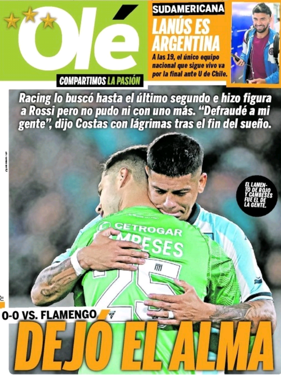 A veces, aunque das todo no alcanza... #racing #racingclub #footballedit #futbol⚽️ #libertadores 