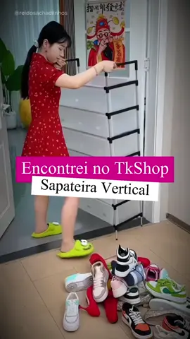 Sapateira Vertical com porta #sapateira #vertical #porta #tiktokshopbrasil #sapatos 