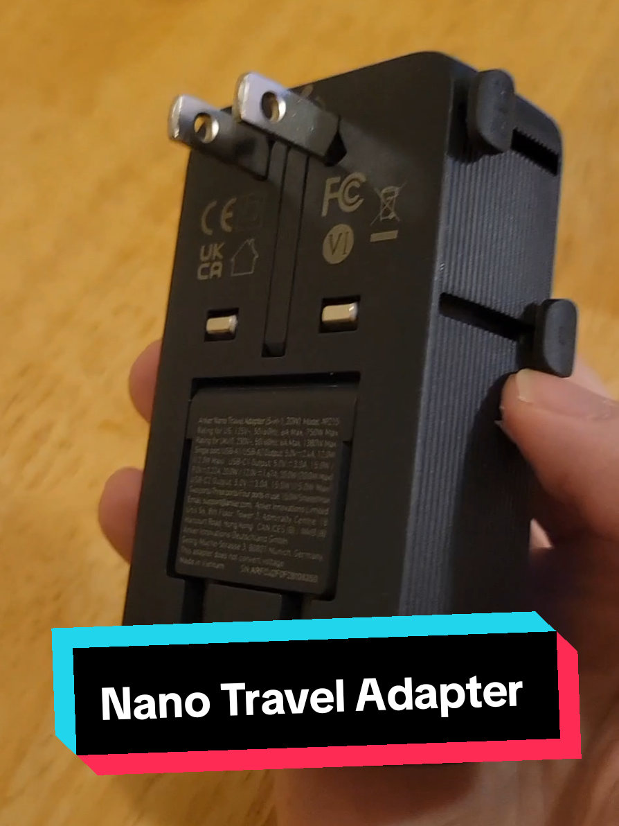 Always stay charged in over 200 different countries with this Anker Nano Travel Adapter that's currently on limited time sale right now with free shipping! ✈️😍 #travel #traveladapter #traveltips #charger #phonecharger 