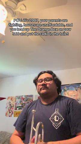 A quick and silly cover of the Still Alive radio song from the beginning of Portal, sorry for the sloppy but I'll clean it up in the next cover #fyp #music #funny #gaming #portal 