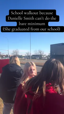 he recent walkout across Alberta was more than just an act of protest, it was a demonstration of solidarity. Many students and community members came together to support our teachers, because the decision to use a clause to force them back to work is deeply concerning. Our teachers deserve respect, fair treatment, and the right to have their voices heard. It’s been said that students only participated to skip school, and while that may be true for a small number, the majority of us walked out for a reason. We value our teachers and recognize the impact they have on our education and our future. As a high school student, I’ve seen how these decisions affect both current and future generations. What’s even more concerning is seeing Premier Danielle Smith silence a teenager during what was supposed to be an “open” panel. That moment spoke volumes about how youth voices are treated in this province. Students deserve to be heard. Teachers deserve to be respected. And Alberta deserves leadership that listens rather than silences. We may be young now, but our voices matter and soon, so will our votes. #albertaschoolwalkout #DanielleSmith #teachersstrike  #studentvoicesmatter #teachersmatter 