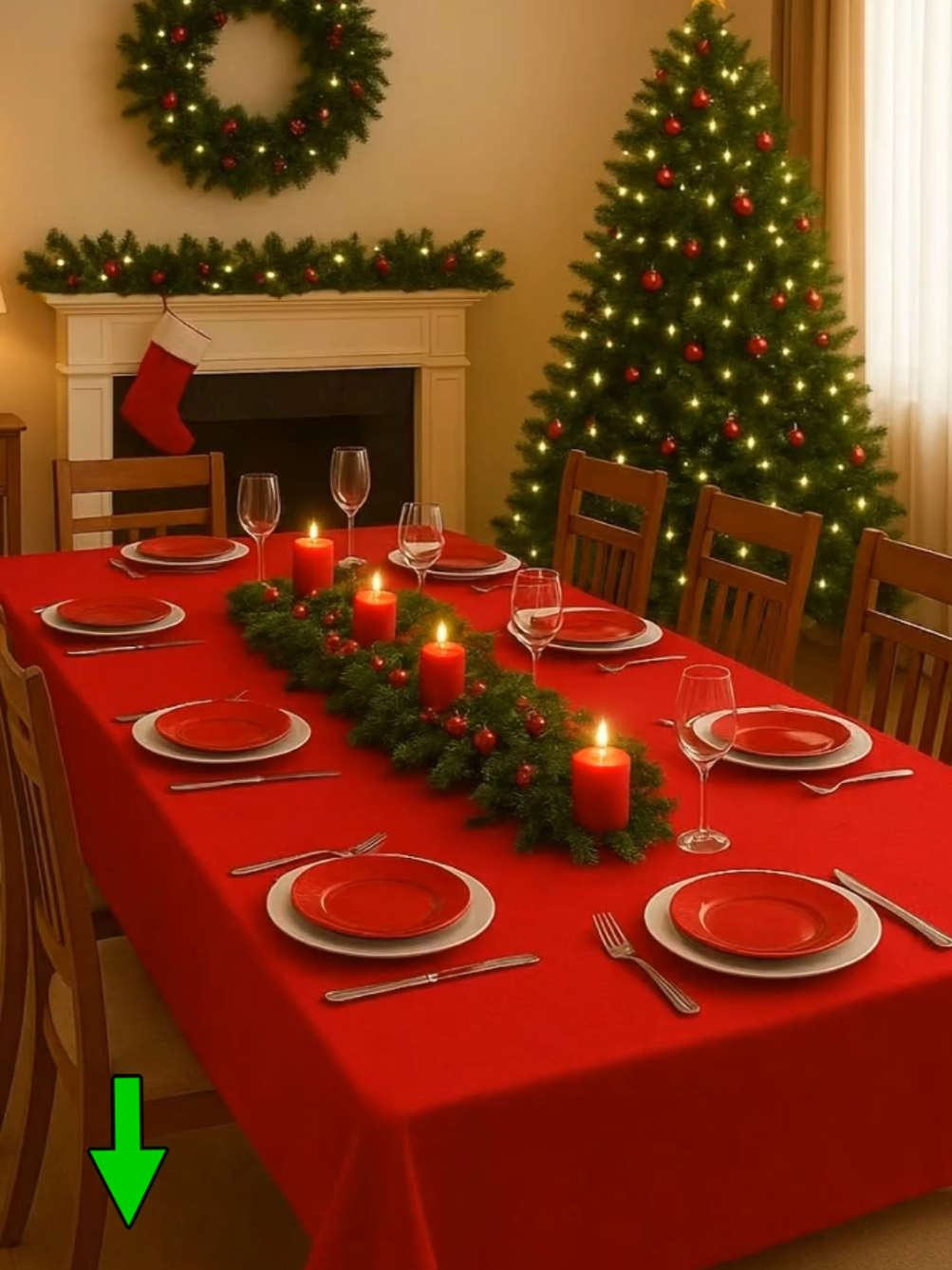 Toalha de mesa natal #tiktokshopbrasil #toalhademesa #natal 