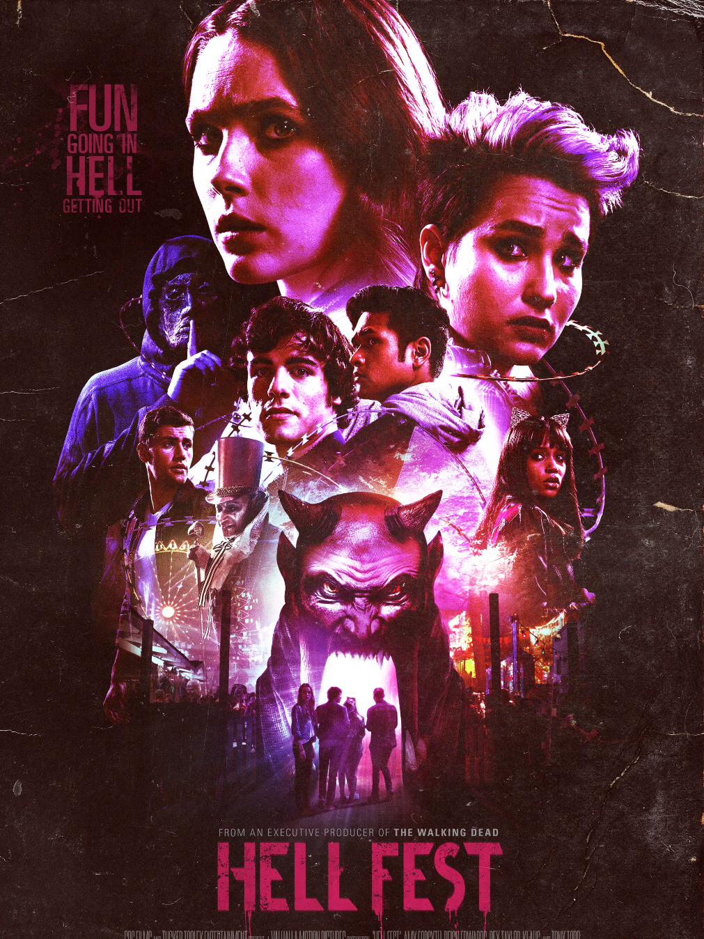 Parque do ¡nferno (2018)  Durante a noite de Halloween, um grupo de amigos começa a ser perseguido por um assassino mascarado em um parque de diversões temático. Todas as atrocidades são praticadas na frente do público presente no local, que acredita ser tudo parte de um show, ignorando os pedidos de socorro dos jovens.  #filmesparaassistir #filme #1hora #fypp #vaiprafy #movie #vaiprofy #bruxas #bruxaria #filmesnostalgicos #fy #fyp #foryou #viral #filmescompletos #dublado #filmecompleto #fantasia  #terror 