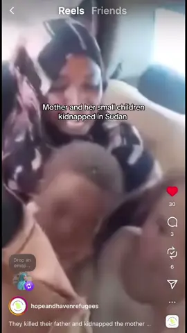 Ya Allah ya Rabb please please save her children and her, Ameen  This video crushed me. When one mother hurts we all hurt. Her sweet babies look in shock. She is terrified for her babies. Ya Allah ya Rabb please bring an end to the suffering of our children, sisters and brothers, Ameen  #fyp #sudan #freeaudan #genocide #muslimtiktok 