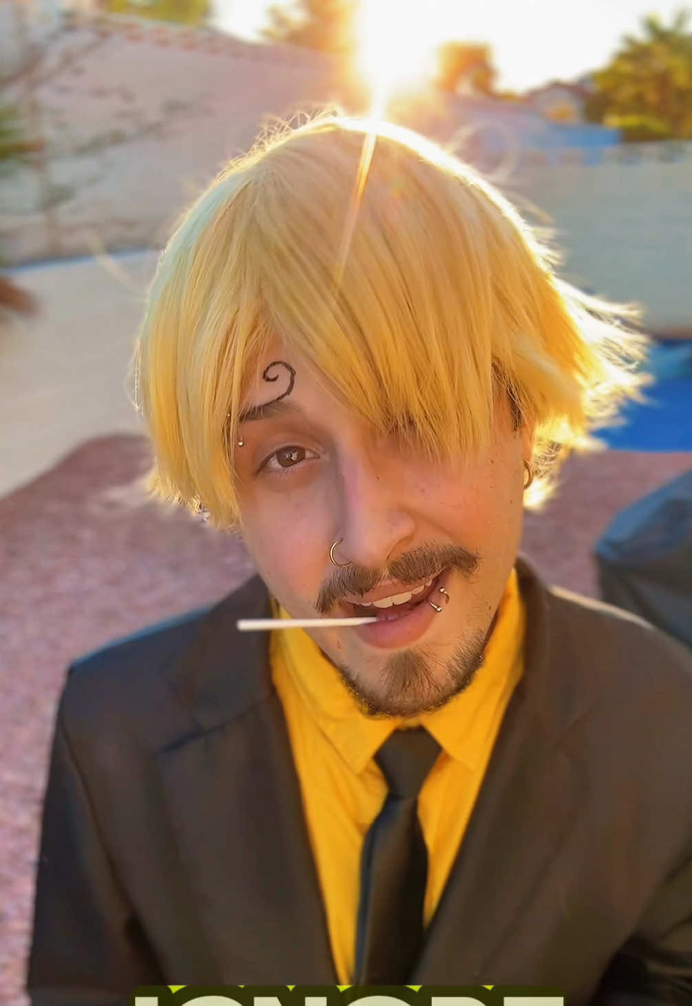 Can it ever just be about us..? 😒  • Not gonna lie I think 4Kids Sanji sounds pretty cool the more I listen to him 😎 His accent in the original One Piece dub just makes him sound like the leader of a criminal organization in New York or something 😂 • #nami #sanji #sanjicosplay #onepiecememe #onepiececosplay 