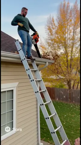 Annually, it is estimated that over 500,000 people are treated for ladder-related injuries. Call professionals don’t do it yourself. #GeorgesSeamlessGutters #michaelblovingcopper protecting you and your foundation. 