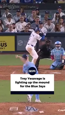 Trey Yesavage shined bright last night, breaking records after having five consecutive hitters and being the first rookie in history to have 12 strikeouts in a #WorldSeries game, beating Don Newcombe who hit 11Ks for the Brooklyn Dodgers in 1949. 🎉 #BlueJays #WANTITALL