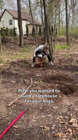 She believed she could, so she did. 👊🏼 It took me 96 days to build this treehouse and I would do it all over and over again. My two boys are going to make memories out here for years to come!!