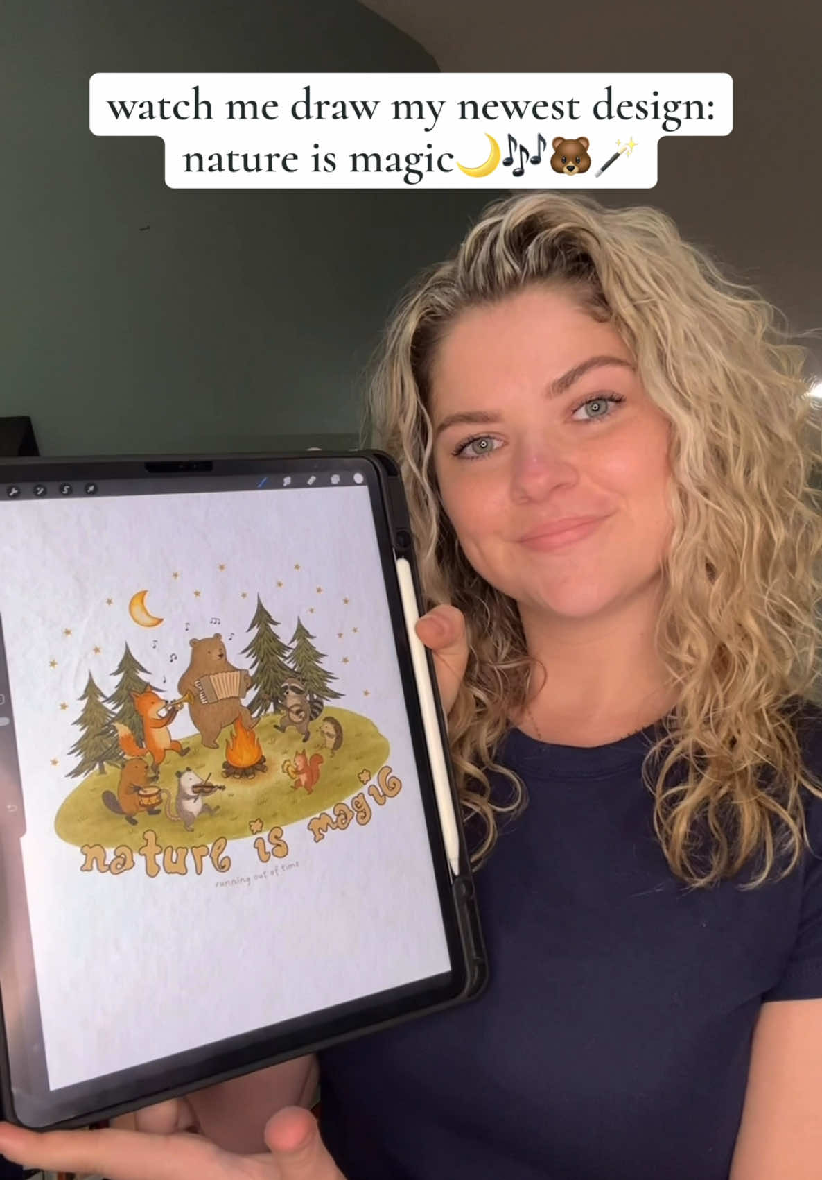 a lil time lapse of the drawing process for my new design!!!🎨✨ these critters have been dancing around in my mind for MONTHS and they’re finally ready to make their debut TOMORROW🌟 nature is magic… especially on halloween night🌙🪄 #natureillustration #procreate #illustration #natureafterdark #spookyszn #naturelover #wildlifeconservation