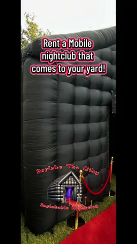 This nightclub gets delivered to your house! #mobilenightclub #partyrentals #partyideas #inflatablenightclubtampa #inflatablenightclubatl 