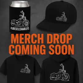 New merch drop coming soon!!!!!! #joesellsharleys #askforunclejoe #harleydavidson #blackjackharleydavidson #fyp 