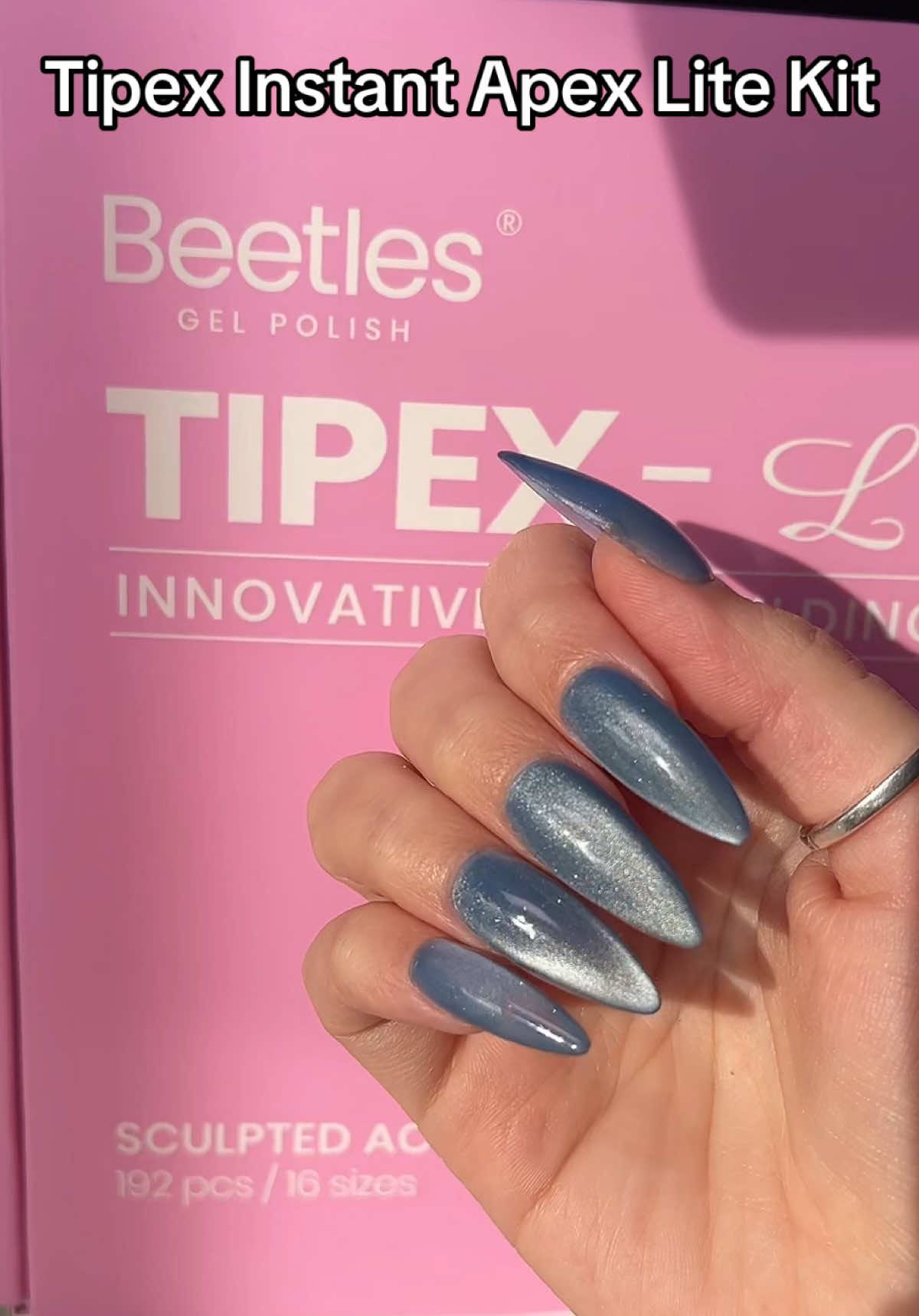 Includes:  •192 pc •16 sizes •Size Medium Stiletto  •Base & top coat •Nail extension clippers •Nail lamp with power cord •Nail clippers & nail filer  @BeetlesGelPolish #diynails #nailextensions #nailtips #nailsathome #nailinspo 