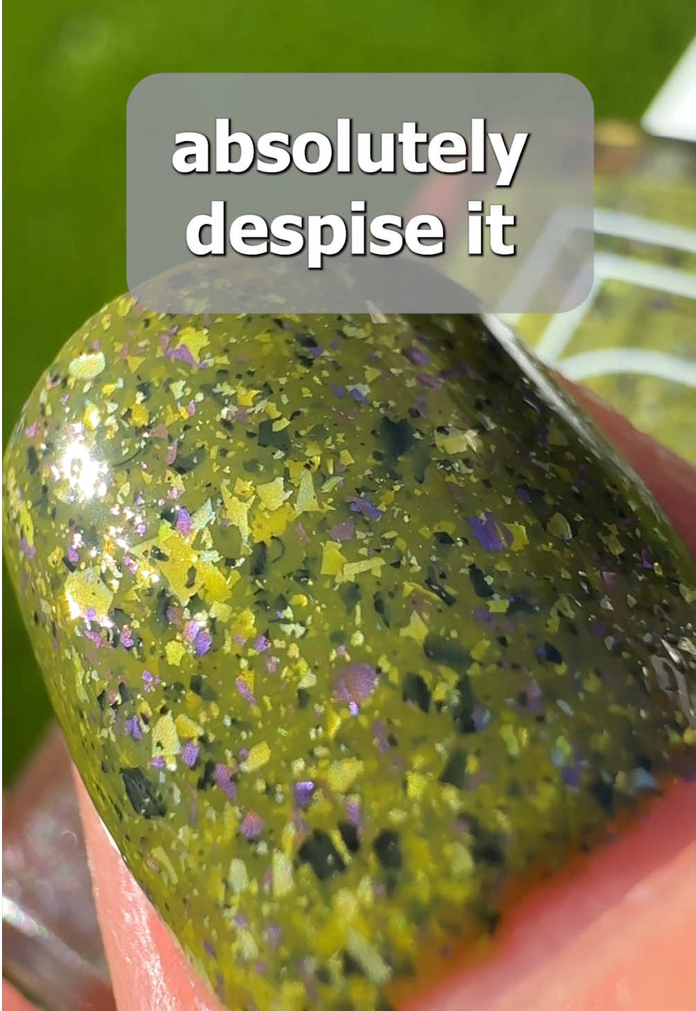 This nail polish is definitely a choice 😂 would you wear it? #uglynailpolish 