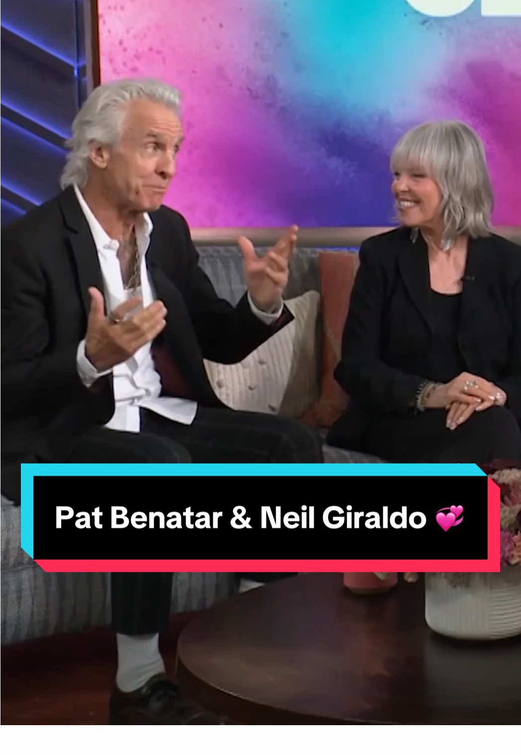 @Pat Benatar & Neil Giraldo are the coolest grandparents EVER with the sweetest love story!  #grandparents #rocknroll #lovestory #kellyclarkson 
