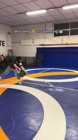 Bro won in his battlefield 😂😂😂 #humor #wrestling #swimmer #sports 