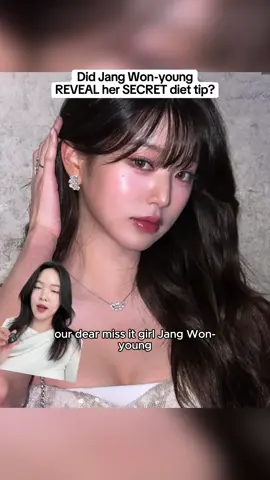 Jang Won Young's diet secret REVEALED 🤯 #jangwonyoung #diet #weightloss #koreanbeauty #kbeauty