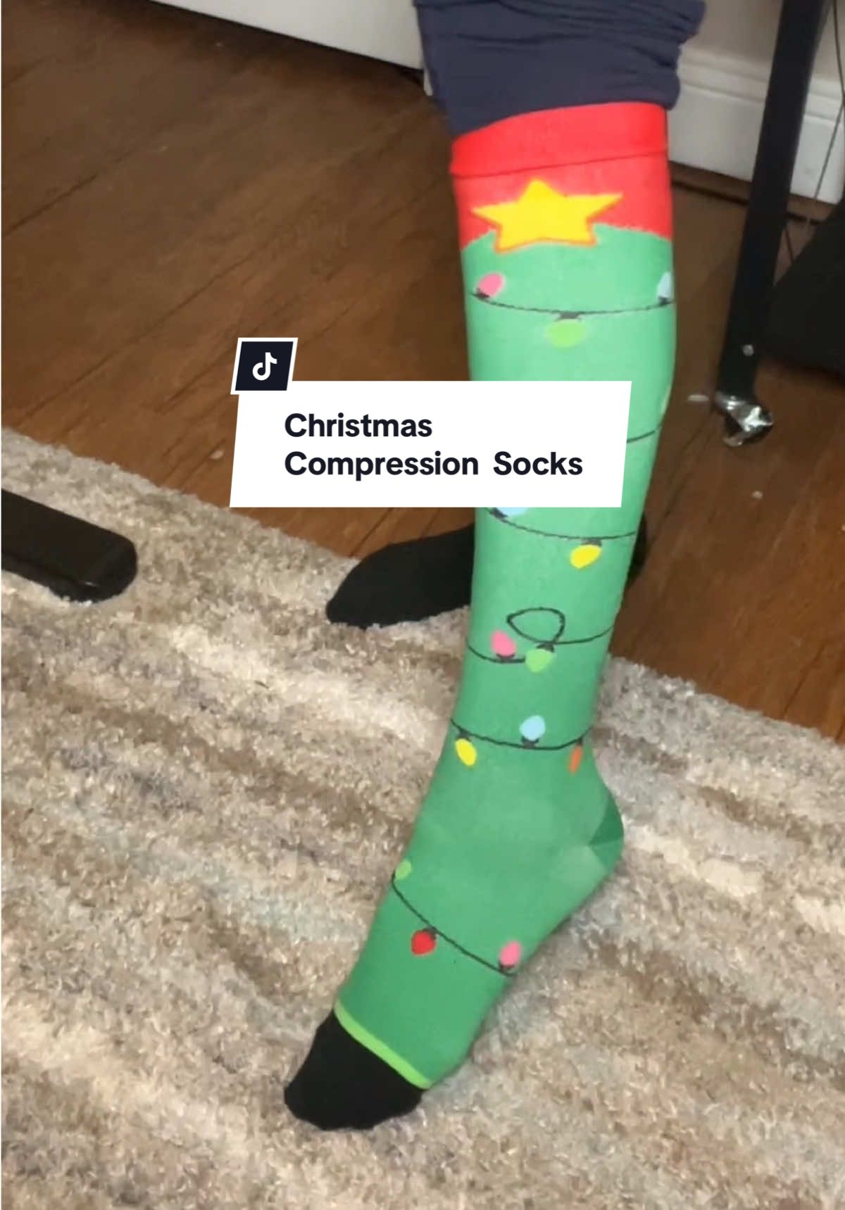 If you’re on your feet all day or you’re sitting still all day, compression socks can help with leg fatigue, and swelling. #compressionsocks #socks #tiktokshopcreatorpicks 