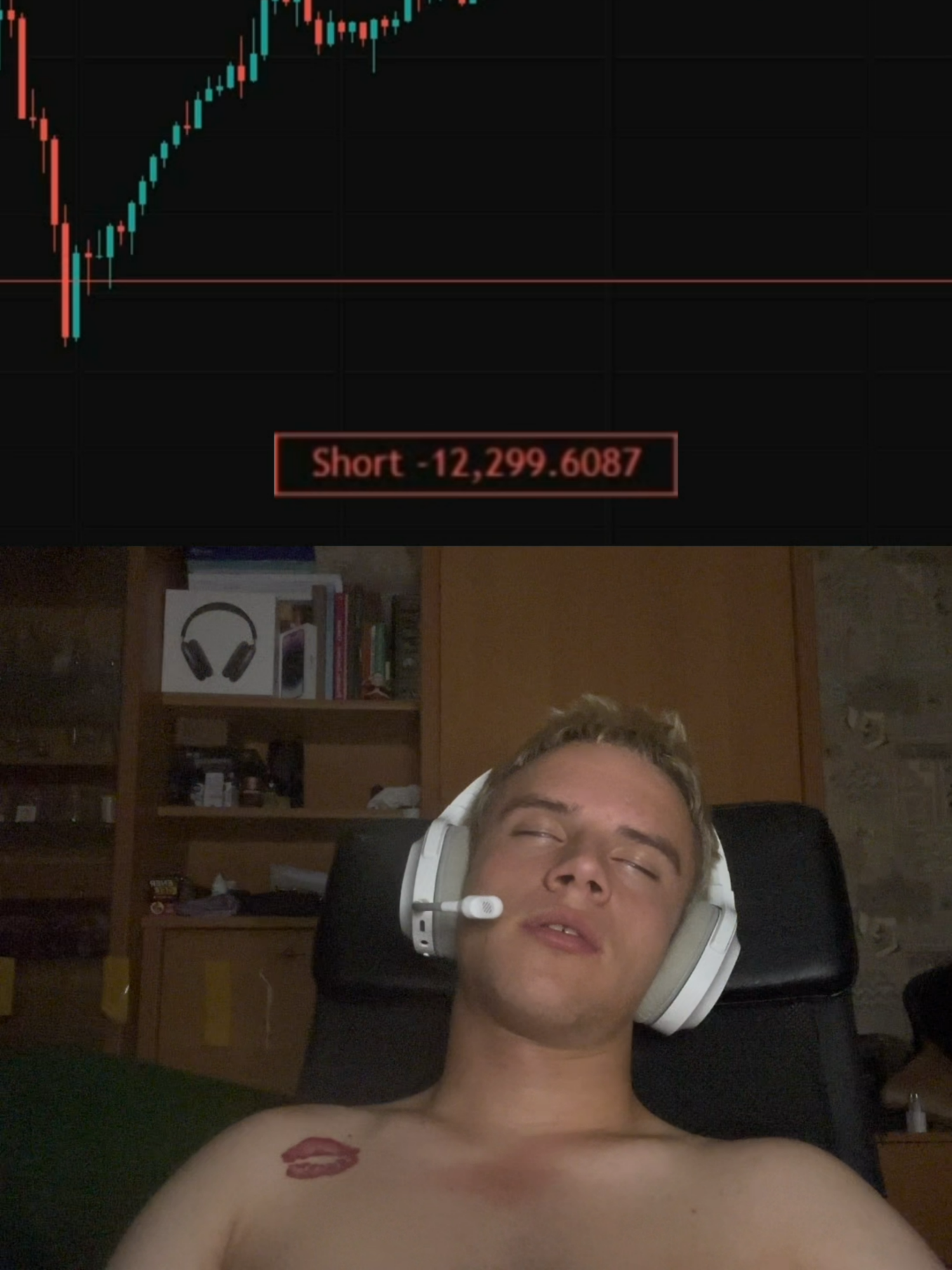 Sleepy Crash fake #bitcoin #crypto #trading #futures #emotional #reaction #memecoin