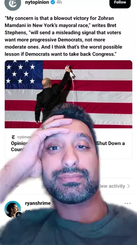 #greenscreen #bretstephens #nyt @New York Times Opinion #zohranmamdani #democrats 