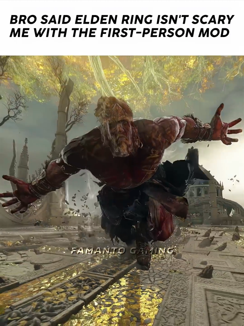 First Person Elden Ring Is Pure nightmare!!💀 #eldenring #soulslike #gaming #darksouls #fromsoftware 