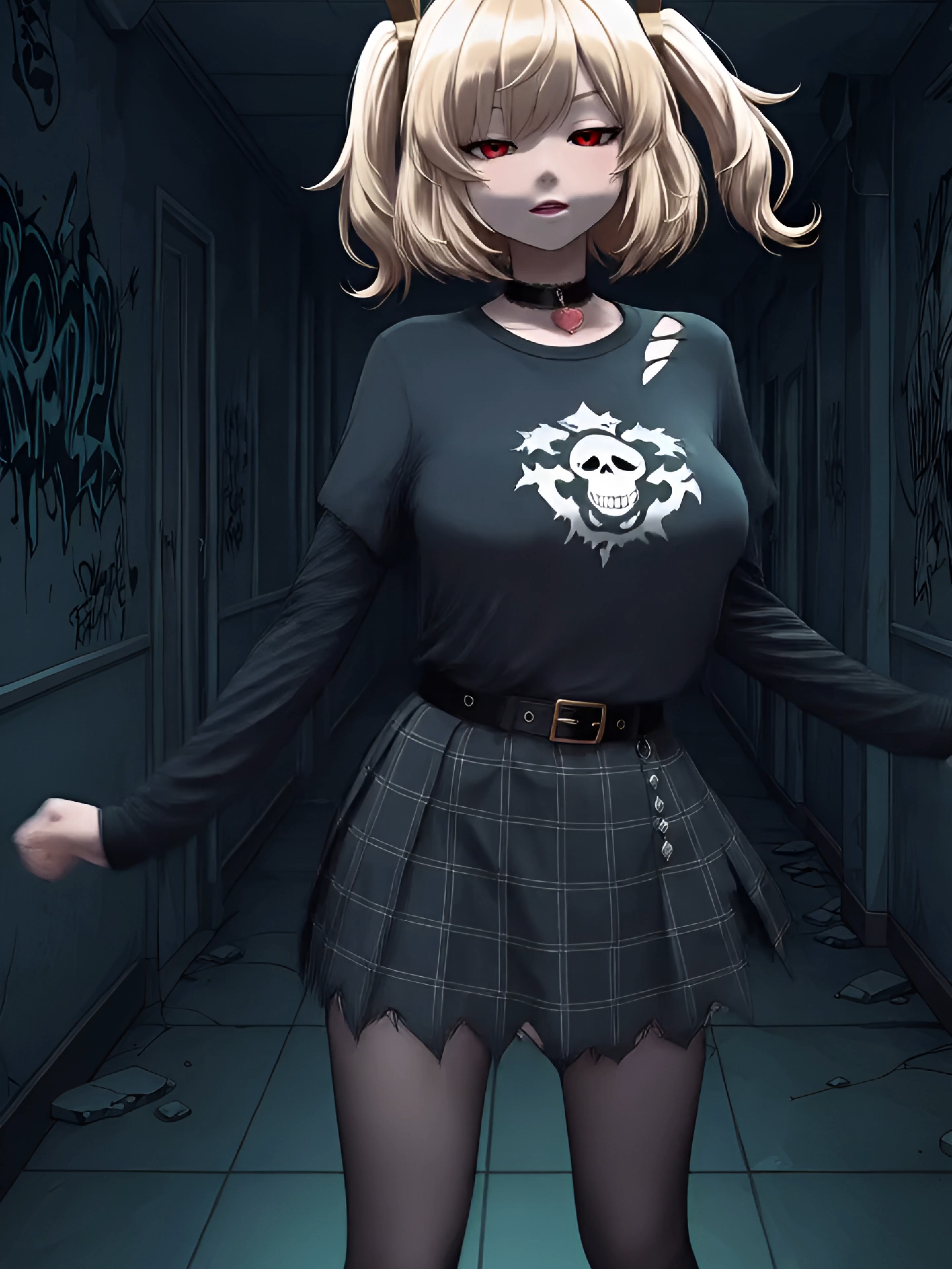 Gothic Waifu 🖤 Dancing 💃 (Dark Fantasy 🥀) #nekowai #GothWaifu #GothGirl #AnimeDance #Waifu ✨