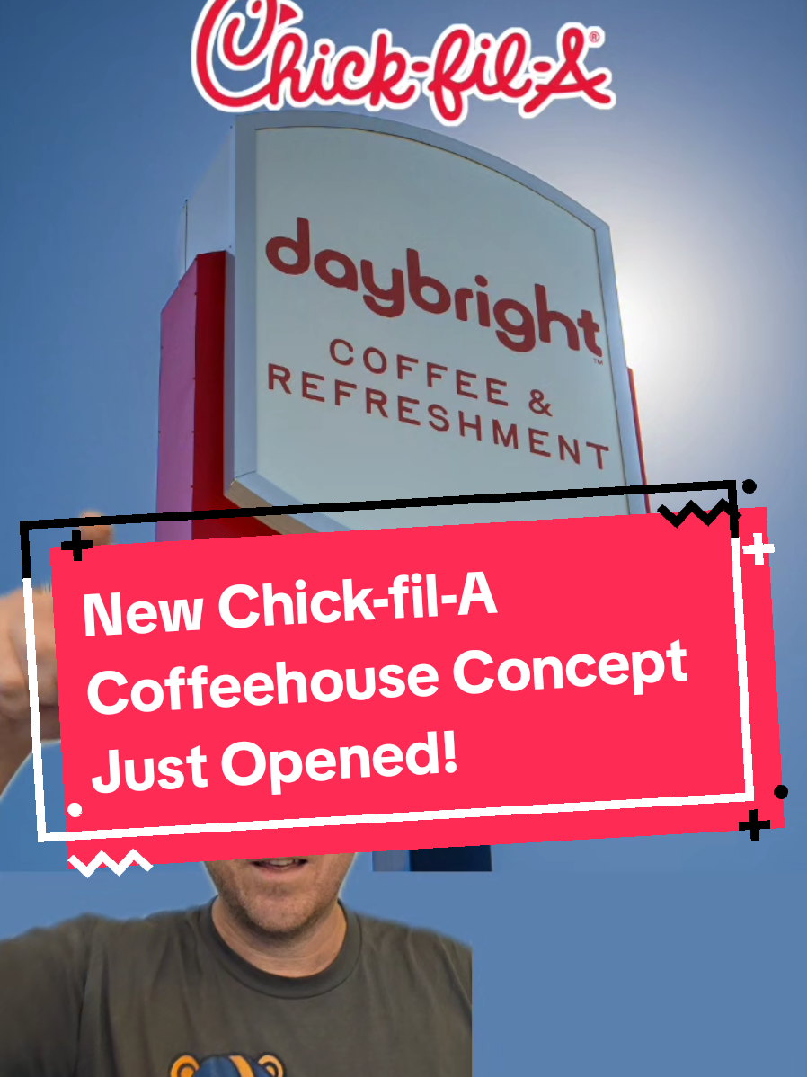 I did not see this one coming - Chick-fil-A just opened a new coffeehouse concept called Daybright and it's got a completely different menu with lots of coffee, smoothies, latte, juice, and food options. would you want to give Daybright a try? #chickfila #fastfood #coffeehouse #coffee #cfa 