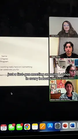 I get to talk to inspirational, talented and successful Latino mentors!! Truly always my motivation #foryou #latino #ivyleague #firstgen 