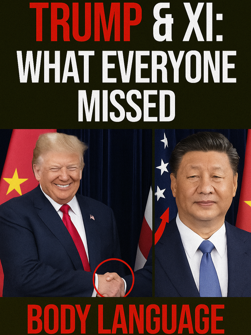 What Trump and Xi’s Body Language Really Reveals#bodylanguage #ViralNews #WorldLeaders #GlobalPolitics #trump #TrendingNews #PoliticalAnalysis