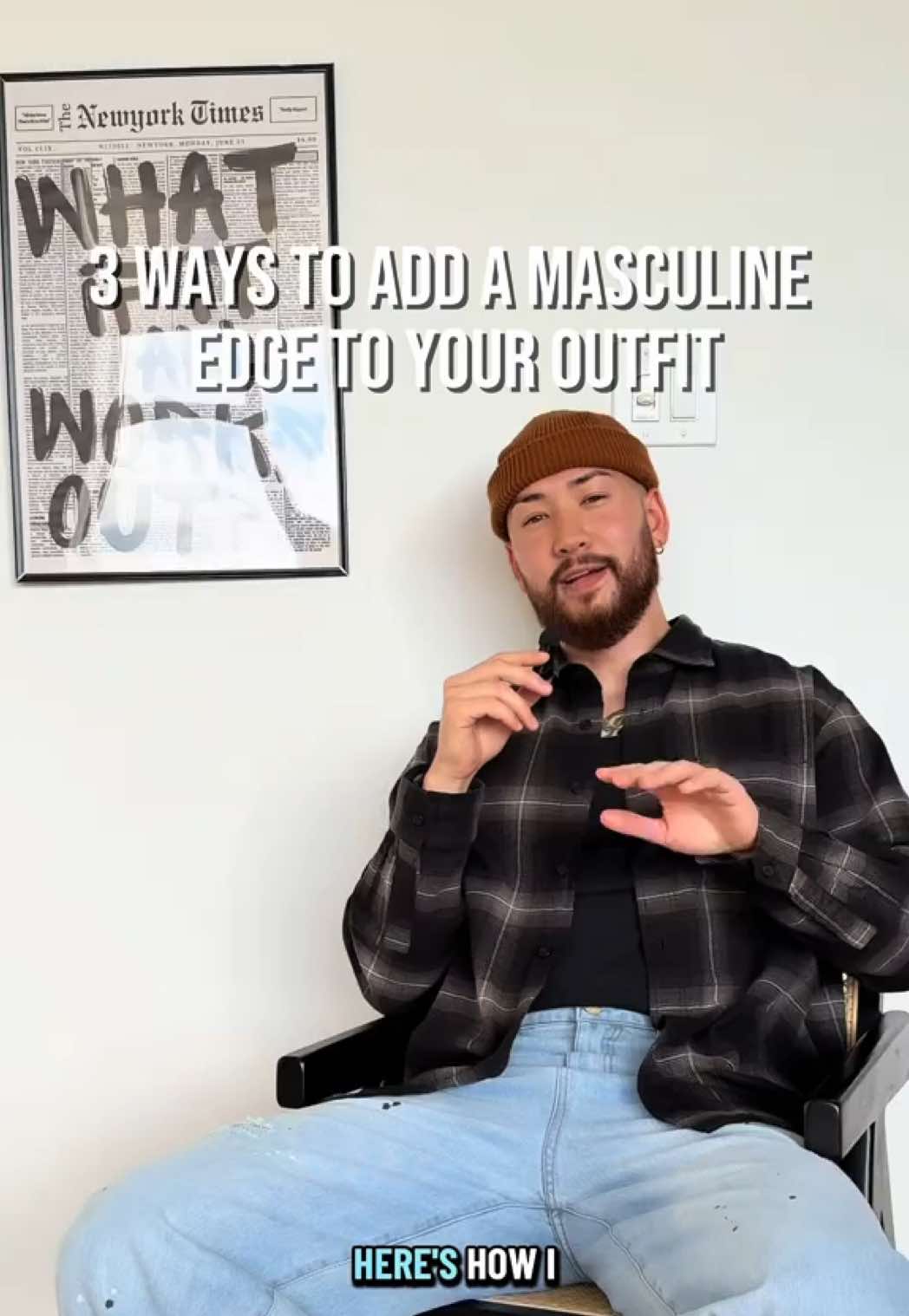 My favorite way to elevate simple outfits is by adding some ‘edge’ and pieces that give a masculine type of vibe. A certain energy. Confident and intentional with a bit of grit. Sharp silhouettes, rugged textures, darker tones.  #mensfashion #styletips #mensstyle