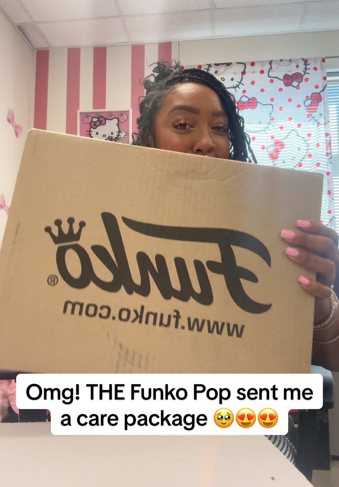 Thank you SO much @OriginalFunko for my care package!🥰 I love it so much. Thank you all for the positive words and support through this challenging experience.🫶🏾  #FYP #teachersoftiktok #hellokitty #hellokittyfunkopop #funkopops #teachertok #foryoupage 
