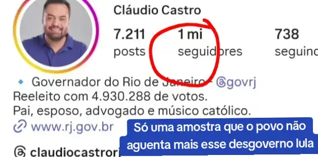 #desgovernolula #claudiocastro #riodejaneiro 