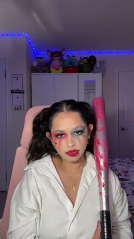 ❤️💙HARLEY QUIN MAKEUP LOOK❤️💙 @Maybelline NY  @Sephora Collection  @e.l.f. Cosmetics  @Morphe Cosmetics  #fyp #harleyquinn #suicidesquad #halloweenmakeup 