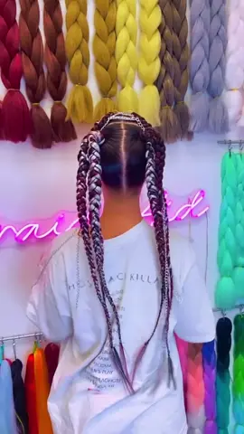 Rock n roll braids 🥰 #braids #pigtails #hair #trenzas #braidsmiami 
