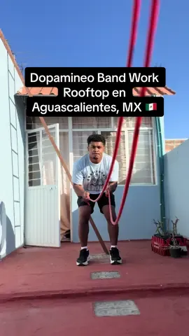 @Dopamineo Band work on the rooftop in Aguascalientes, Mexico 🇲🇽  #wrestling #workout #workoutroutine #bandworkout #iwillbeachampion 